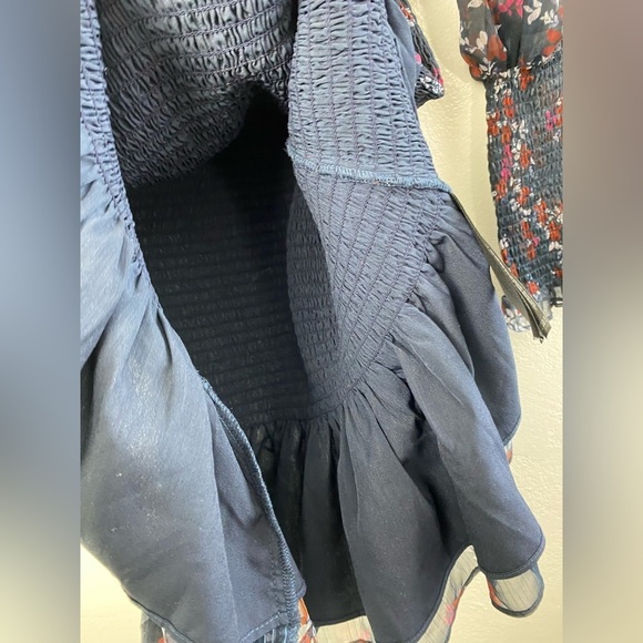 Keepsake The Label Embrace Floral Boho Smocked Long Sleeve Ruffle Dress XS NWT - Picture 9 of 15